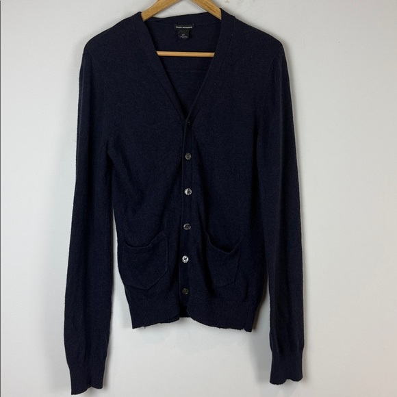 Club Monaco Navy Knit Sweater Cardigan Size Small - Picture 1 of 6